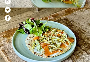 Baja-inspired dish at The Pelham Arms