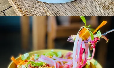 Colourful dish prepared by The Pelham Arms kitchen