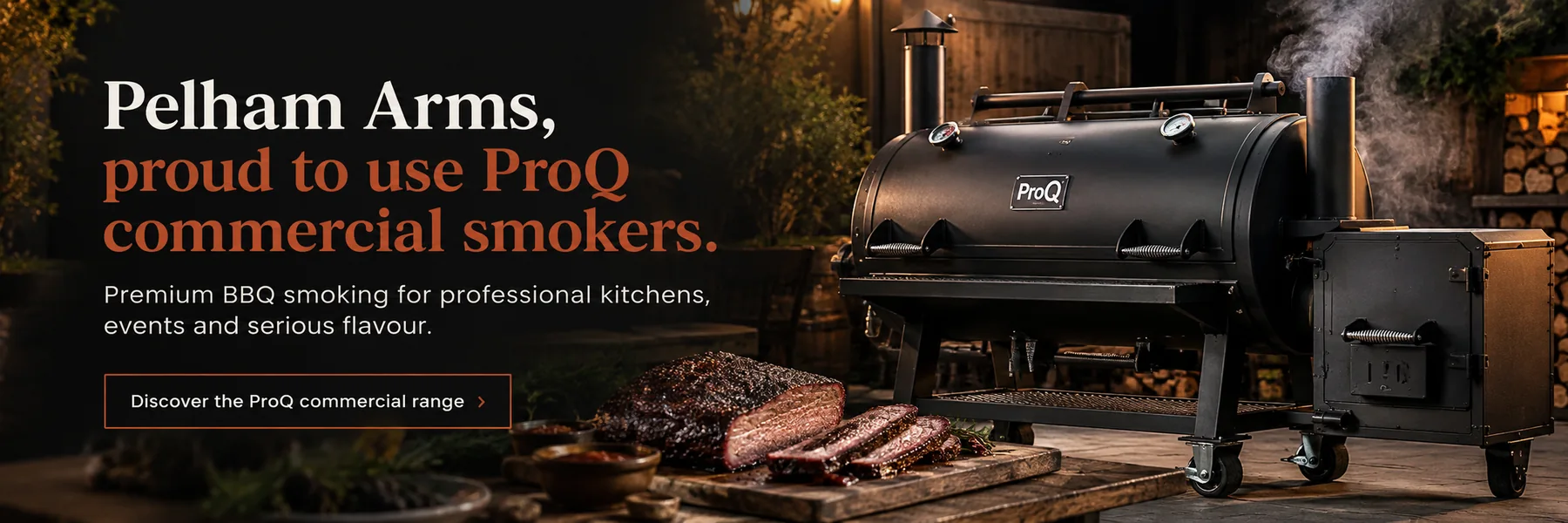 The Pelham Arms, proud to use ProQ commercial smokers