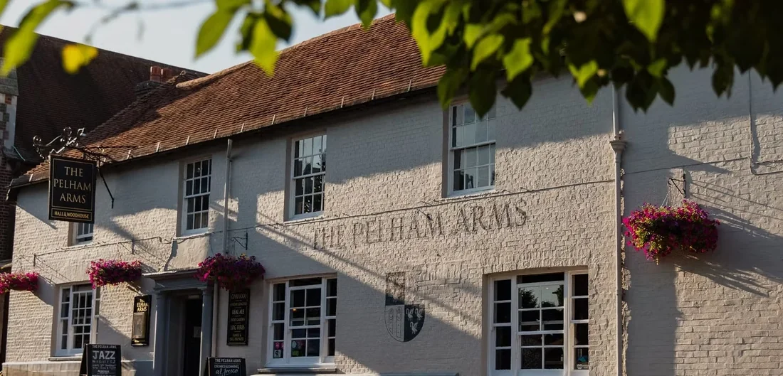 The Pelham Arms exterior on Lewes High Street